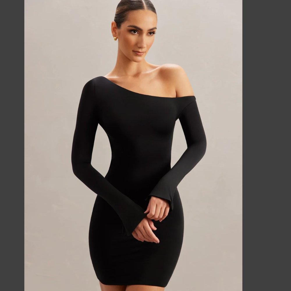 Oh Polly black mini dress